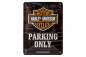 Preview: Blechschild "Harley-Davdison Parking Only" - 20 x 15cm